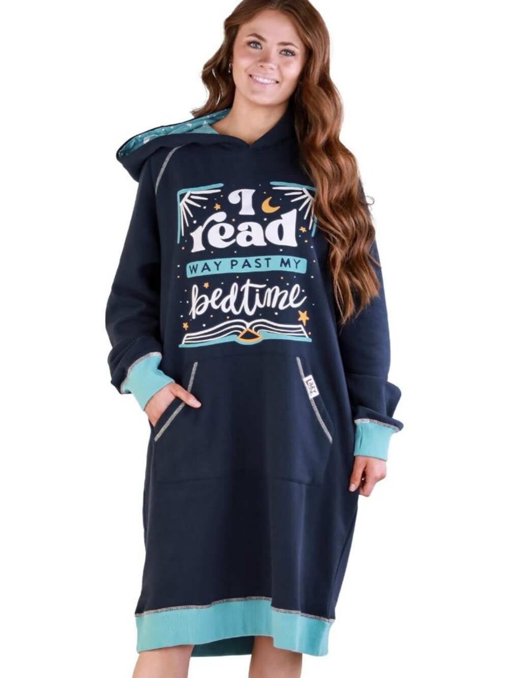 Cozy Oversized Hoodie Sweatshirt | Comfy Sleepwear & Sweater Dress for